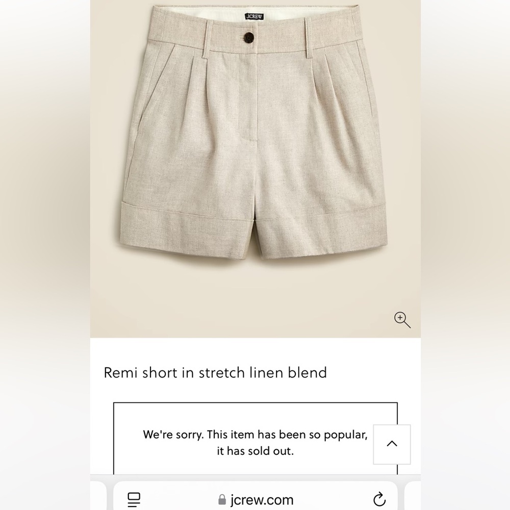 J. Crew Remi Linen Shorts